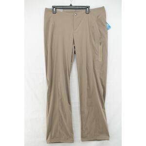 NEW Columbia Anytime Outdoor Bootcut Pant Omni Shield Womens Size 16 Reg Beige